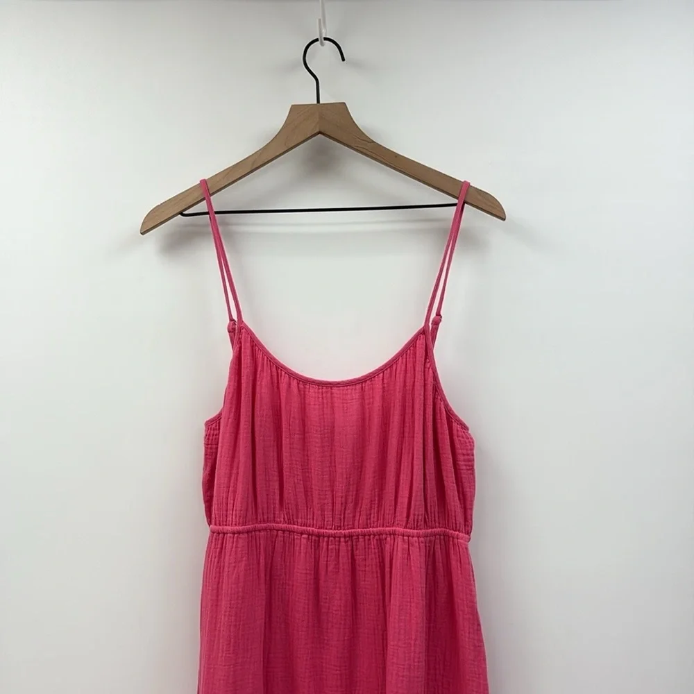 Women's Pink Tiered Maxi Dress - Unbranded